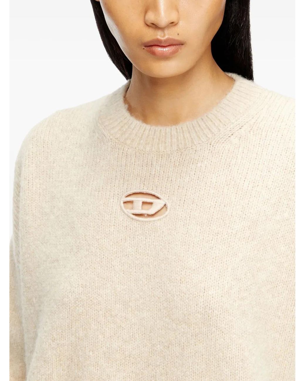 DIESEL White M-Areeta Sweater