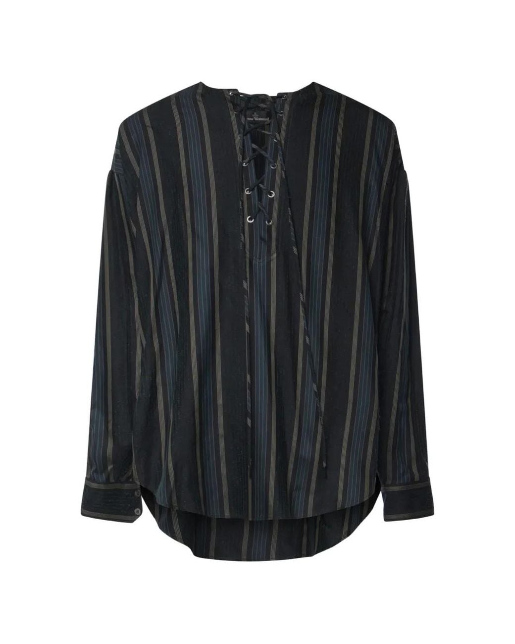 Vivienne Westwood Black Lace Up Gordon Shirt for men