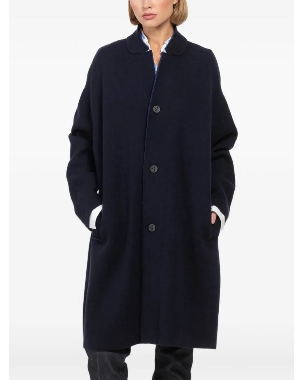 Oyuna Blue Storm Relaxed-Fit Coat