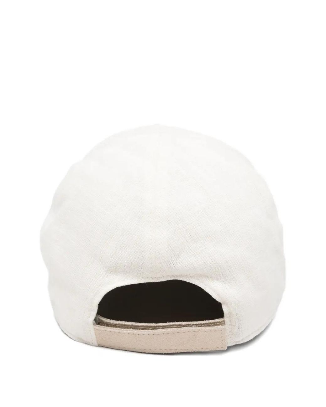 Eleventy White Panelled Hat for men