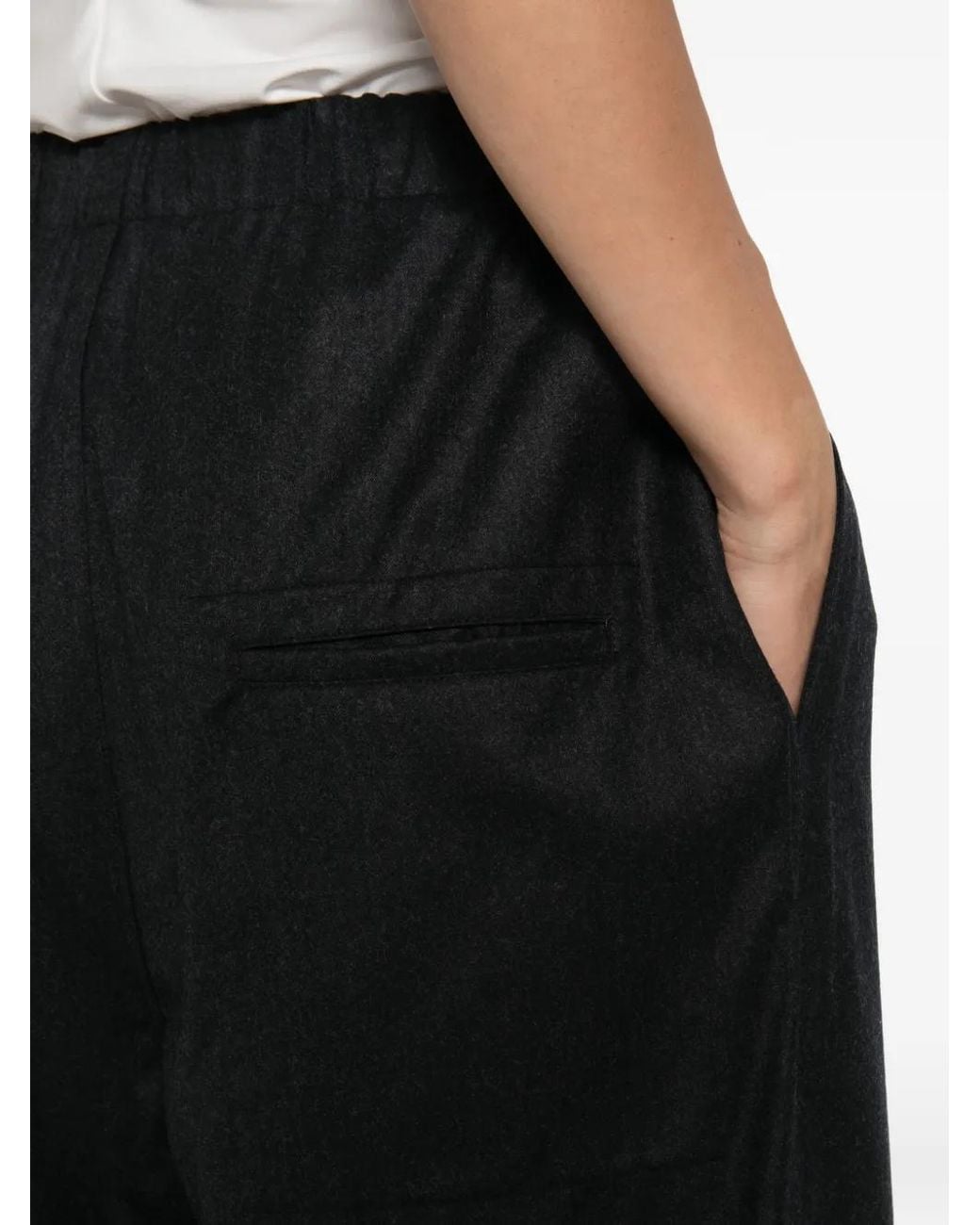 Sofie D'Hoore Black Preston Straight-Leg Trousers