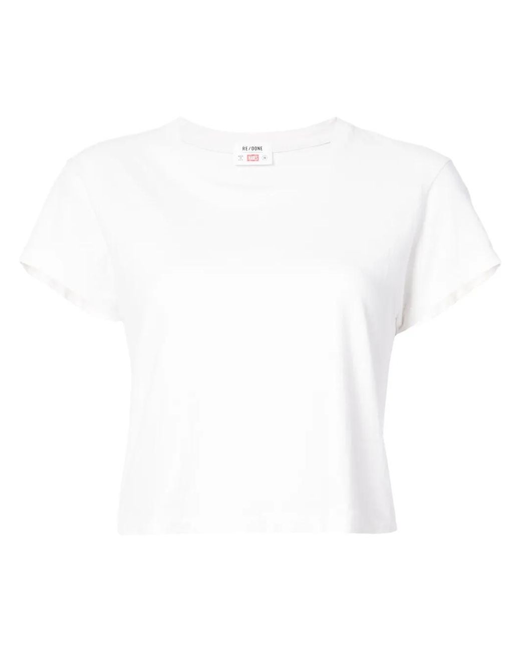 Re/done White 1950S Boxy T-Shirt