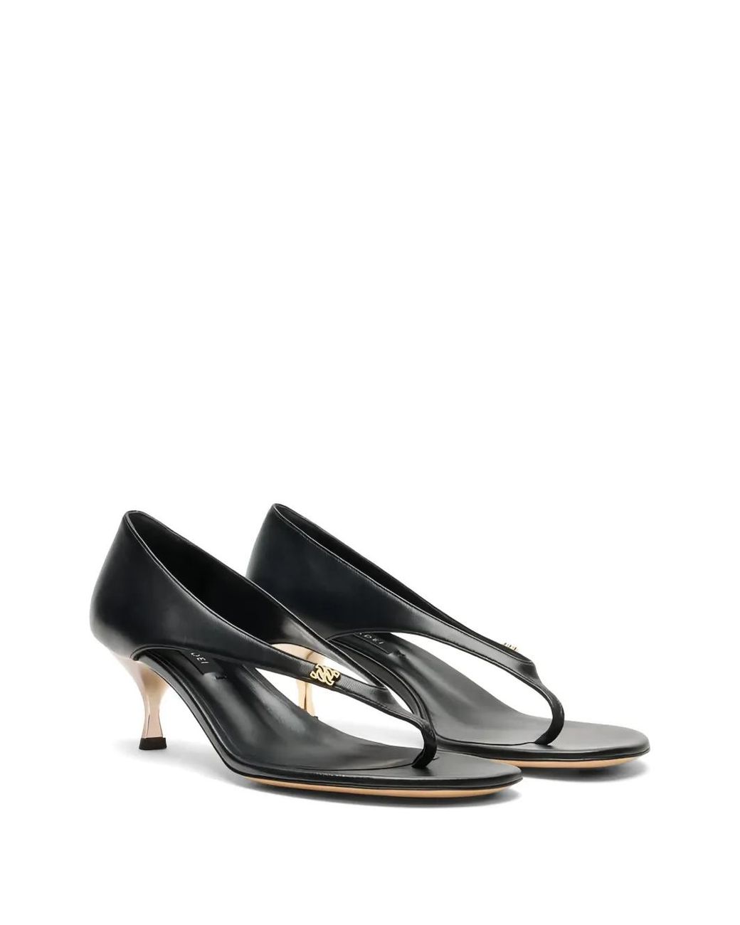 Casadei Black Chic Julia Leather Sandals
