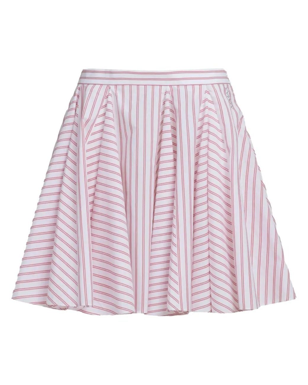 Marni Pink Skirt With Stripe Pattern