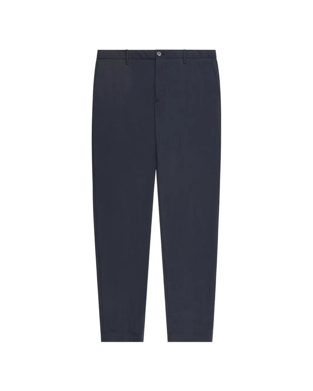 Incotex Blue Teknotela Buttoned Chino Trousers for men