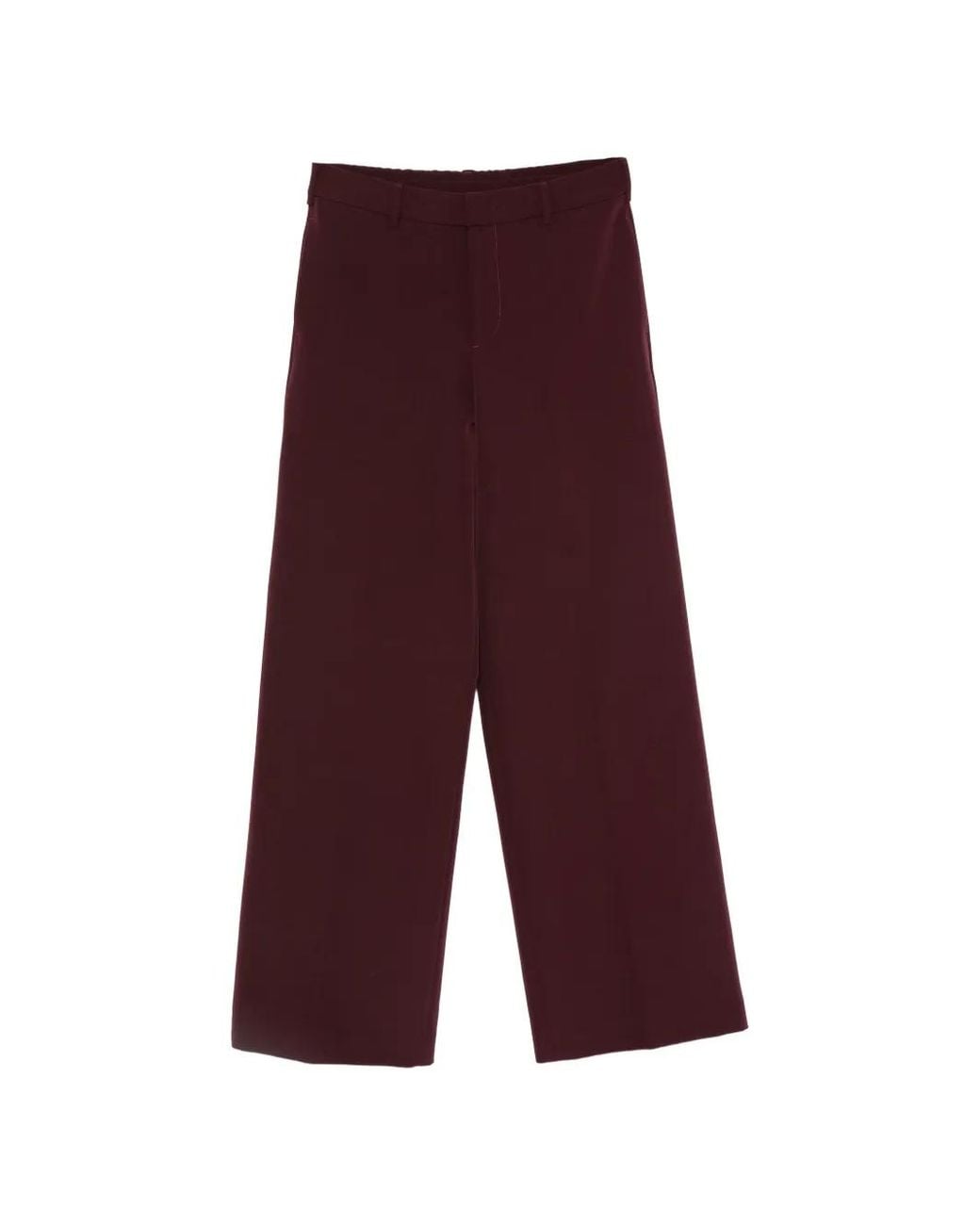 PT Torino Purple Wide-Leg Tailored Trousers