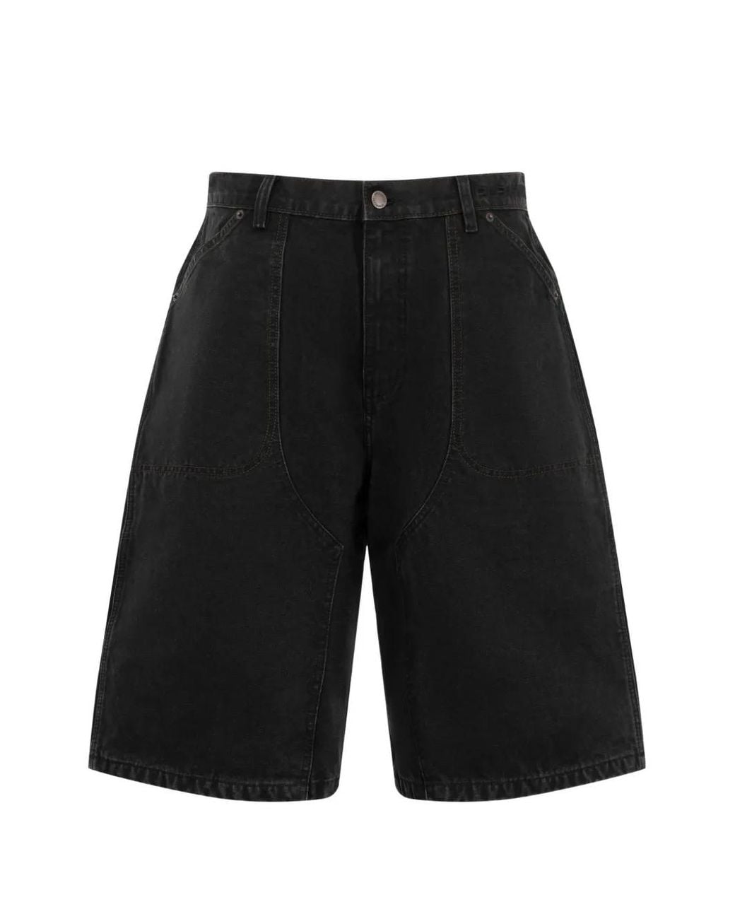 Pleasures Black Ultra Work Shorts for men