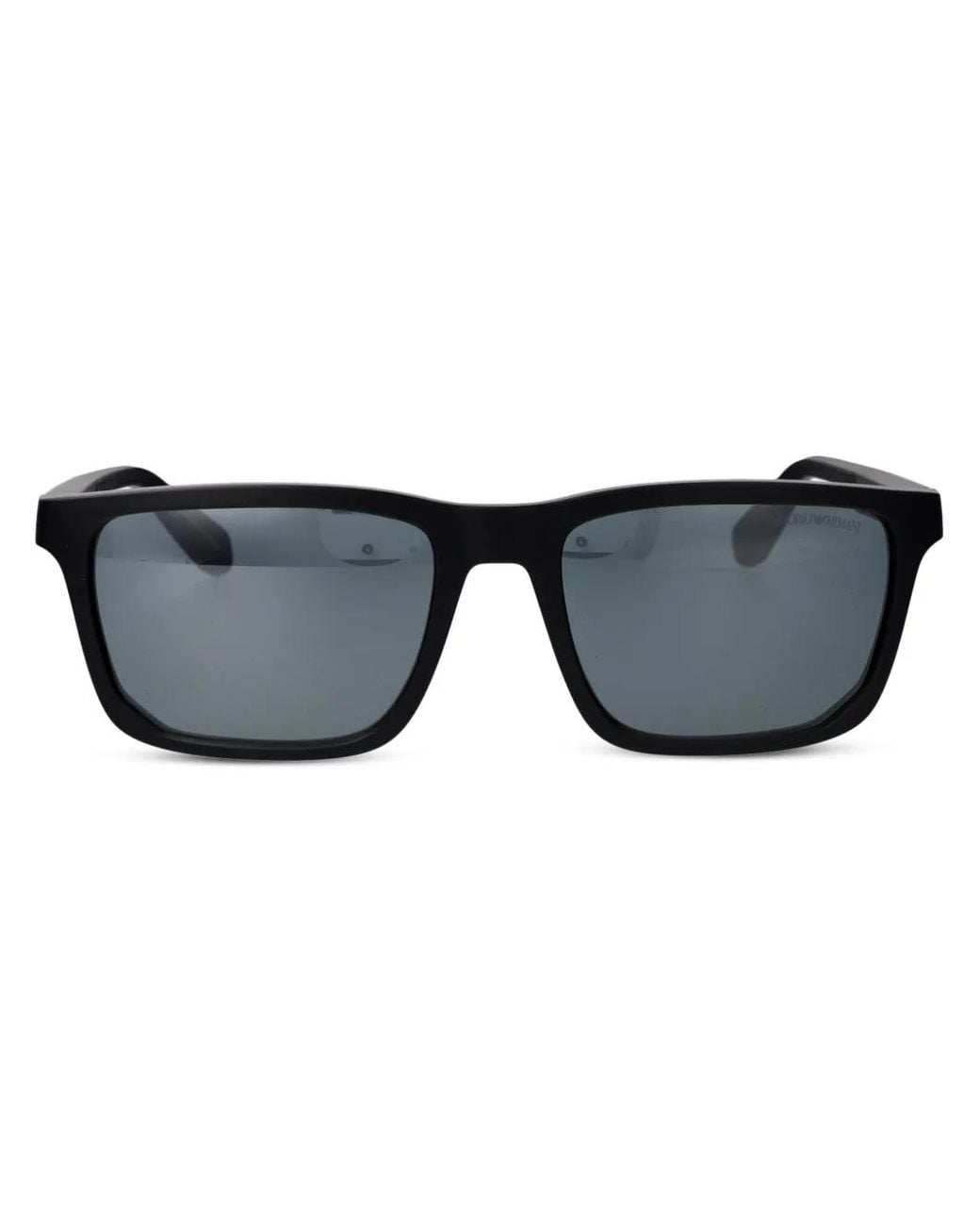 Emporio Armani Black Square-Frame Sunglasses