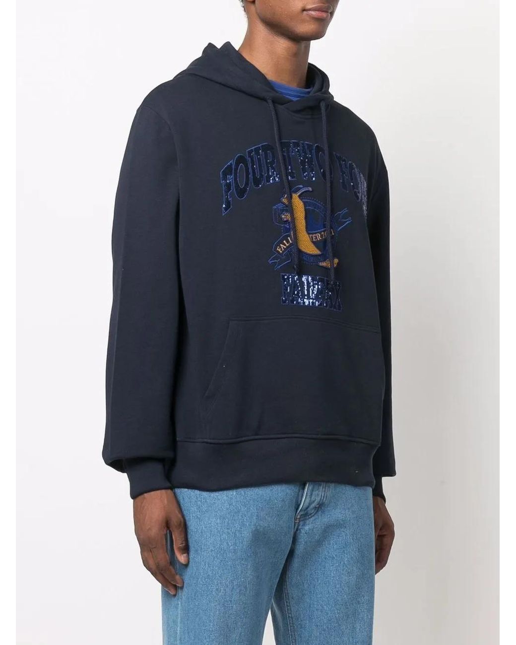 424 Blue Hoodie for men