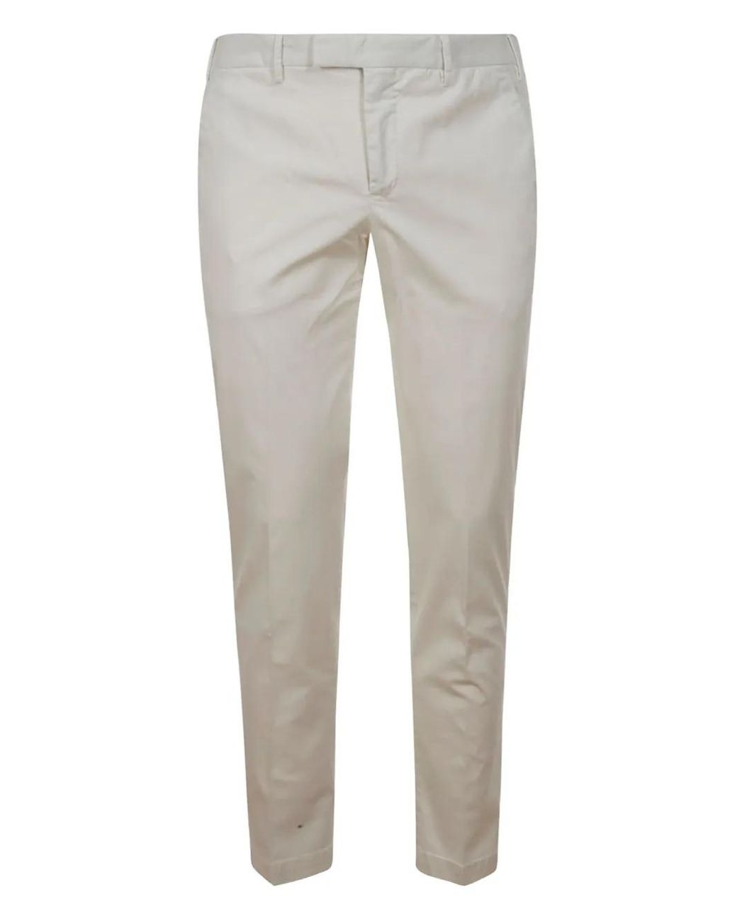 PT Torino Gray Cotton-Blend Pants for men