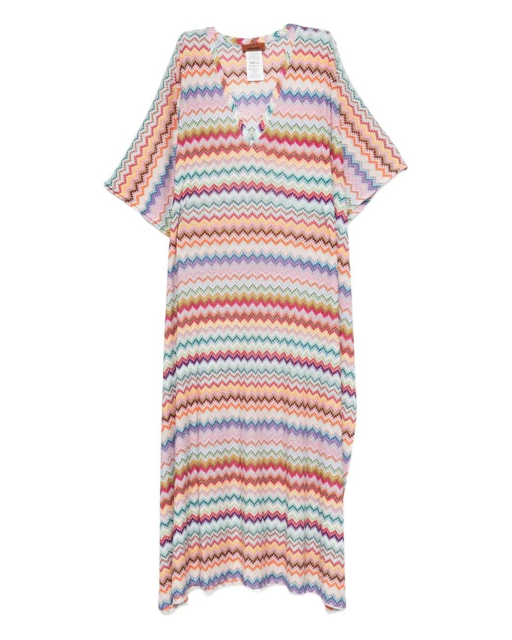 Missoni White Long Beach Robe