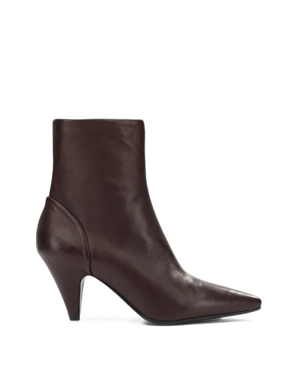 Roberto Del Carlo Brown Pointed-Toe Ankle Boots