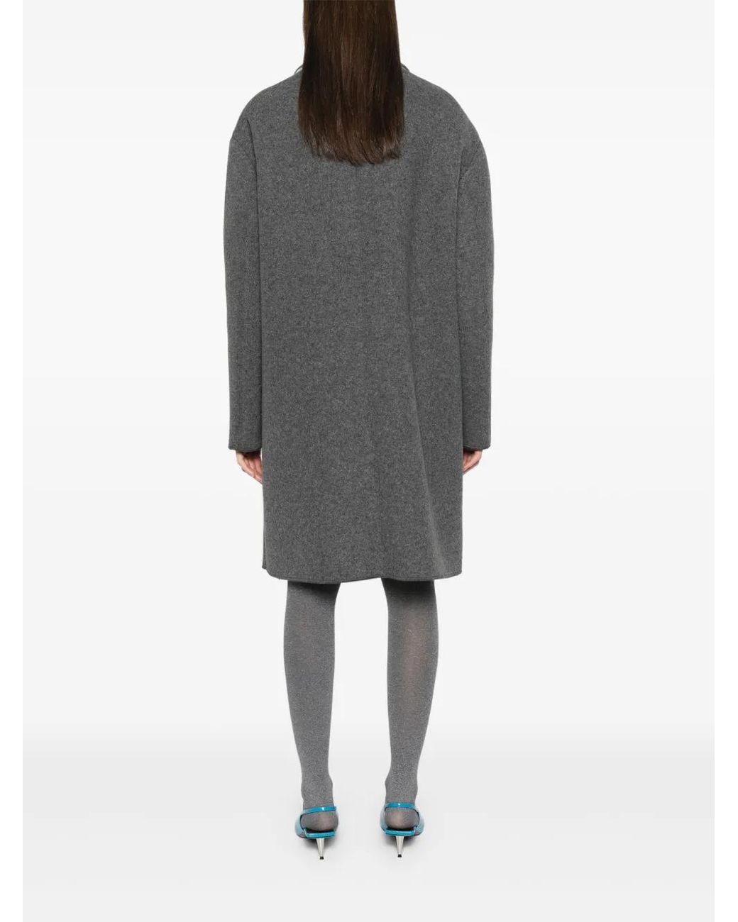 N°21 Gray Single-Breasted Coat