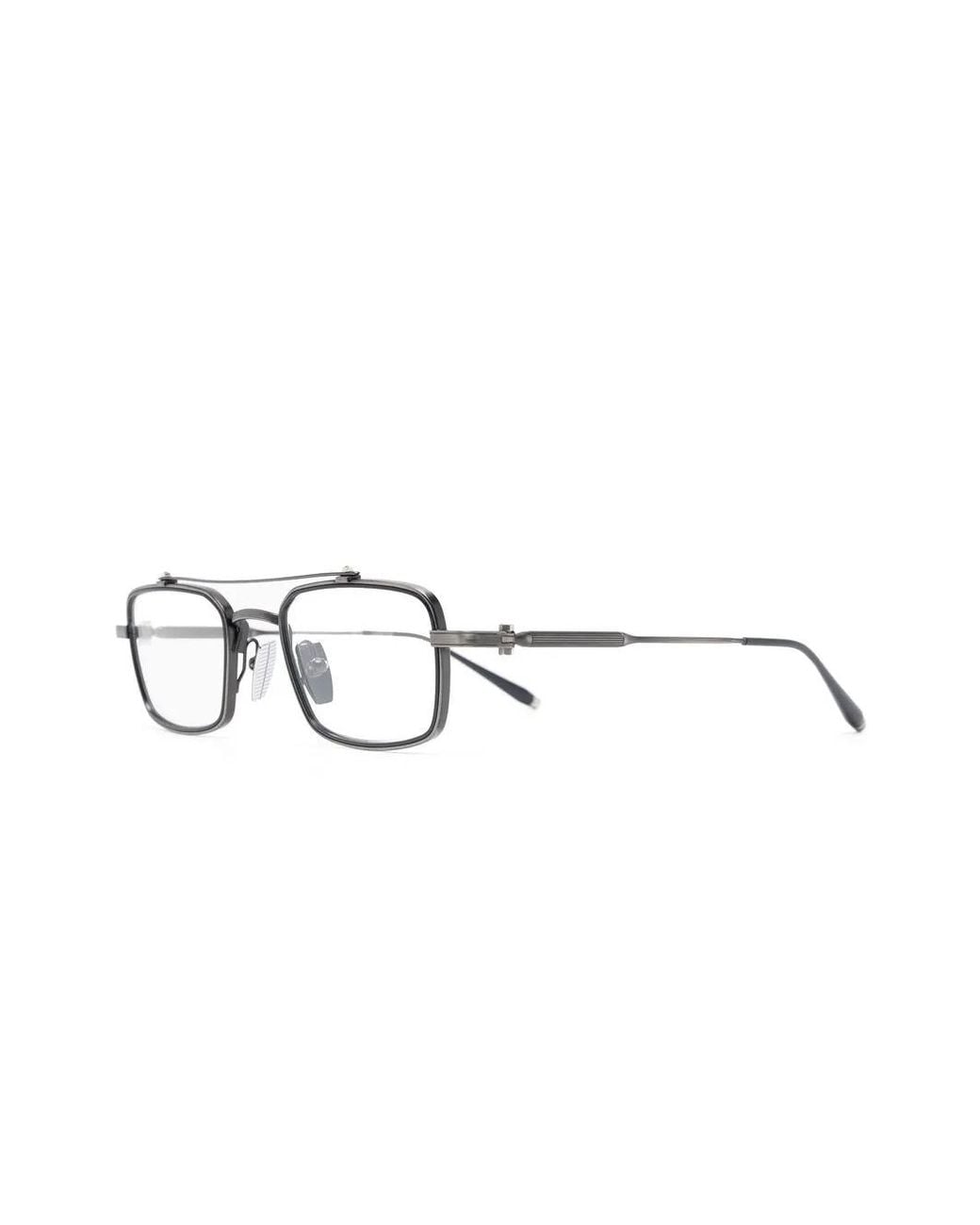 Akoni Gray Rectangle-Frame Glasses