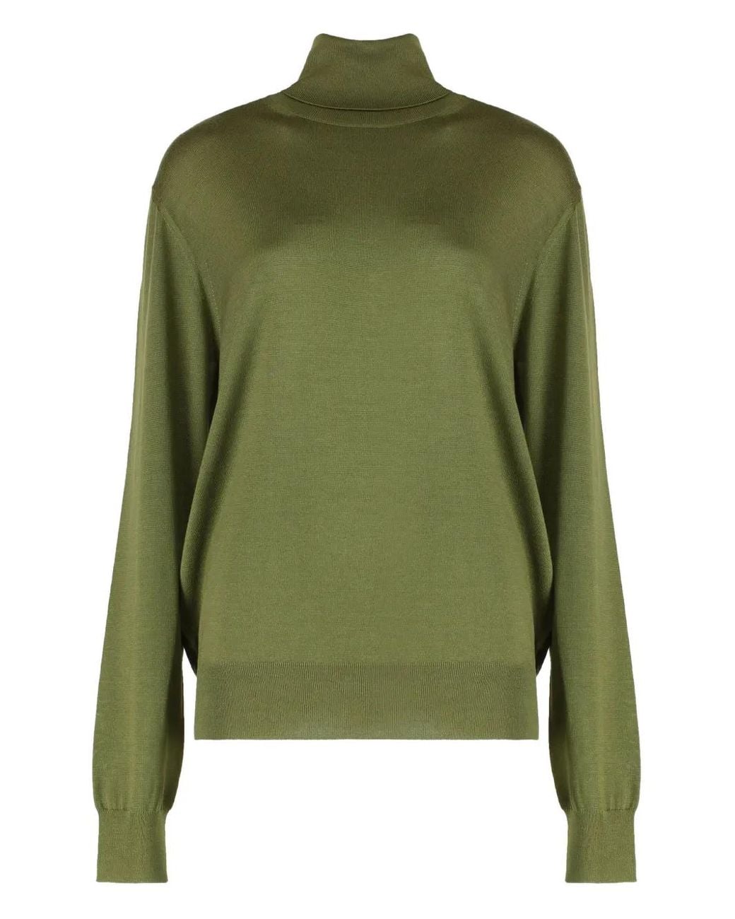 Saint Laurent Green Turtleneck Sweater