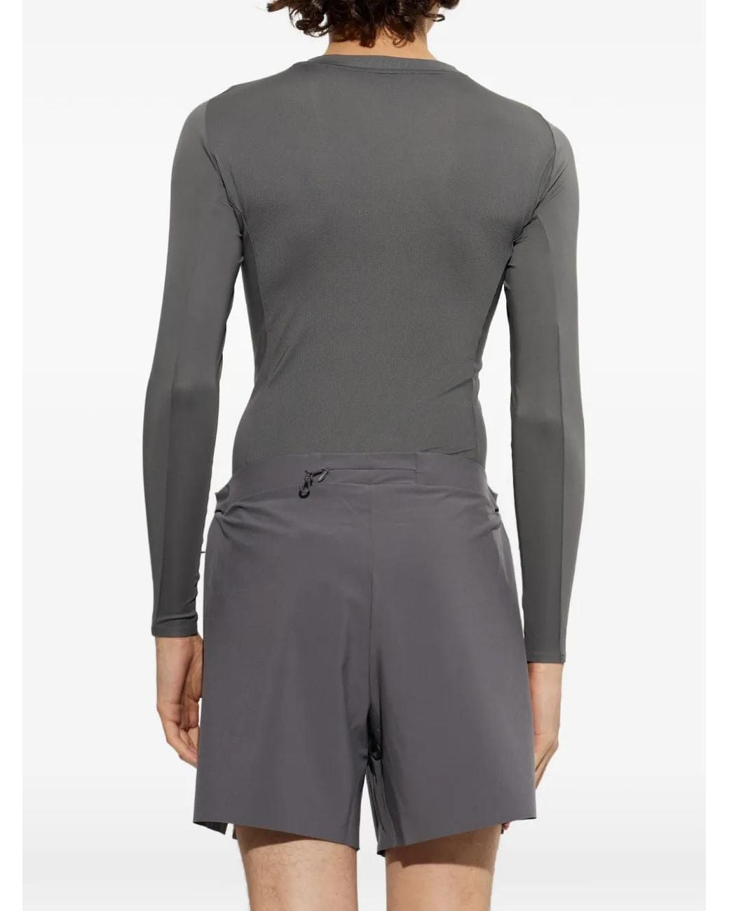 Adidas Gray X Entire Studios Techfit Compression Training Long-Sleeve T-Shirt for men