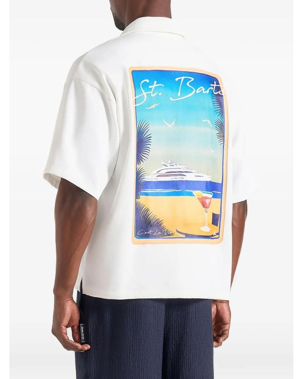 Manière De Voir White St. Barts Relaxed Fit Shirt for men