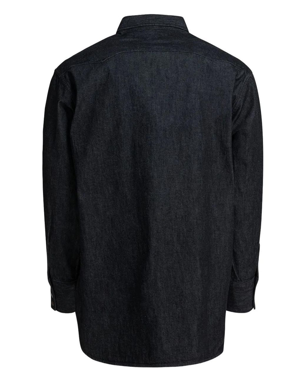 Beams Plus Blue Poocket Button Denim Shirt for men