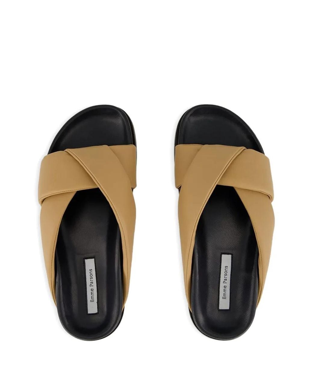 Emme Parsons Brown Folded Sandals