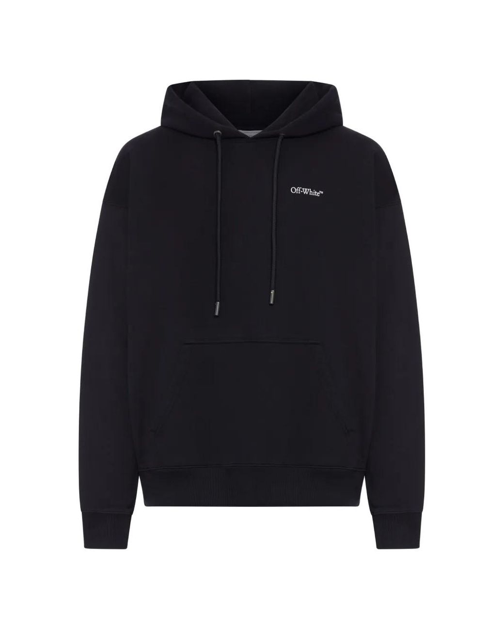 Off-White c/o Virgil Abloh Blue Half Arrows Graphic Cotton Hoodie for men