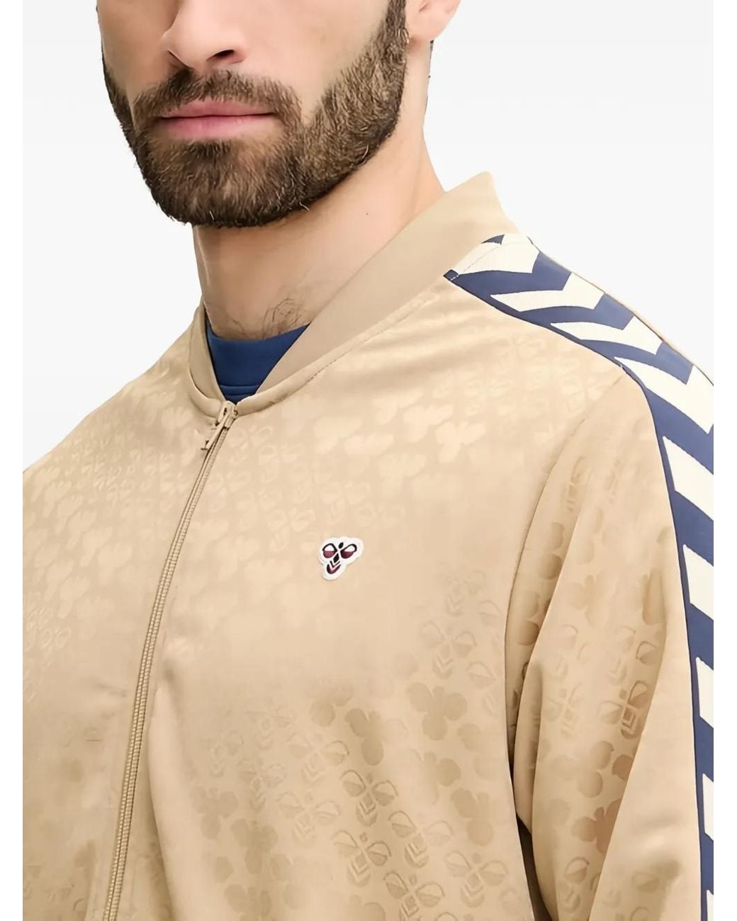 Hummel Natural Patterned Stripe Detail Jacket for men