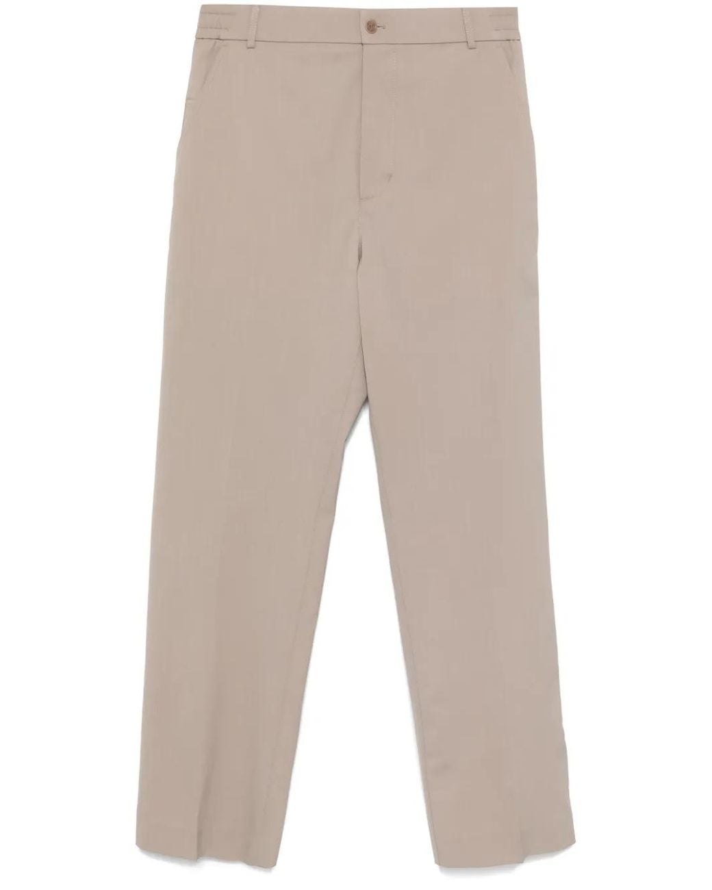 Moncler Natural Gabardine Tailored Trousers for men