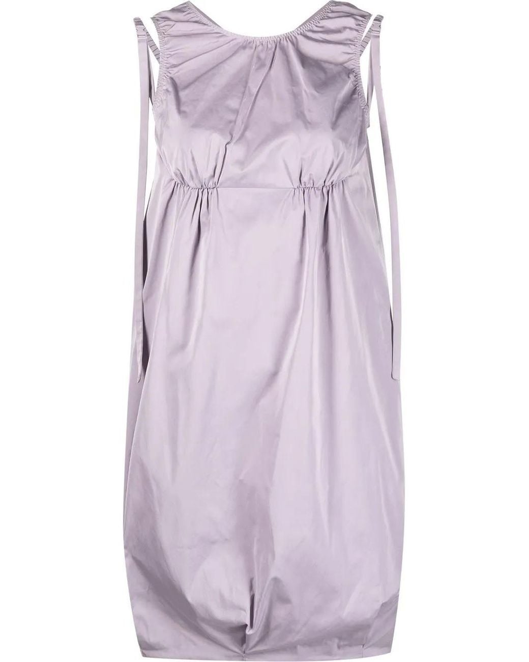 Sportmax Purple V-Back Shift Dress
