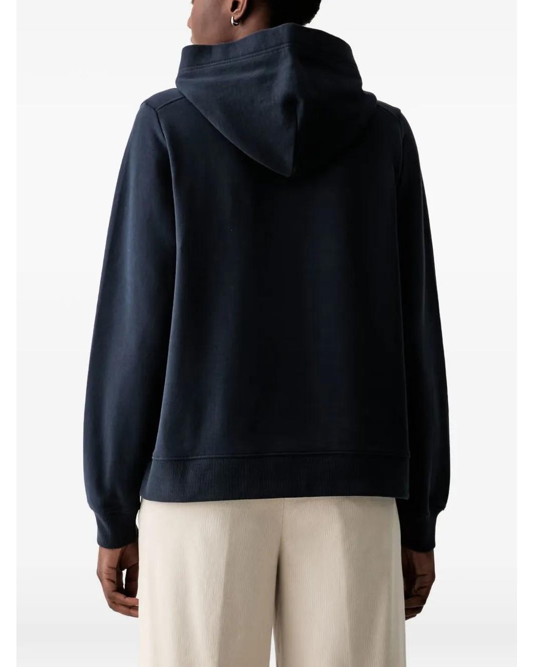 Marc O' Polo Blue Hoodie À Logo Imprimé