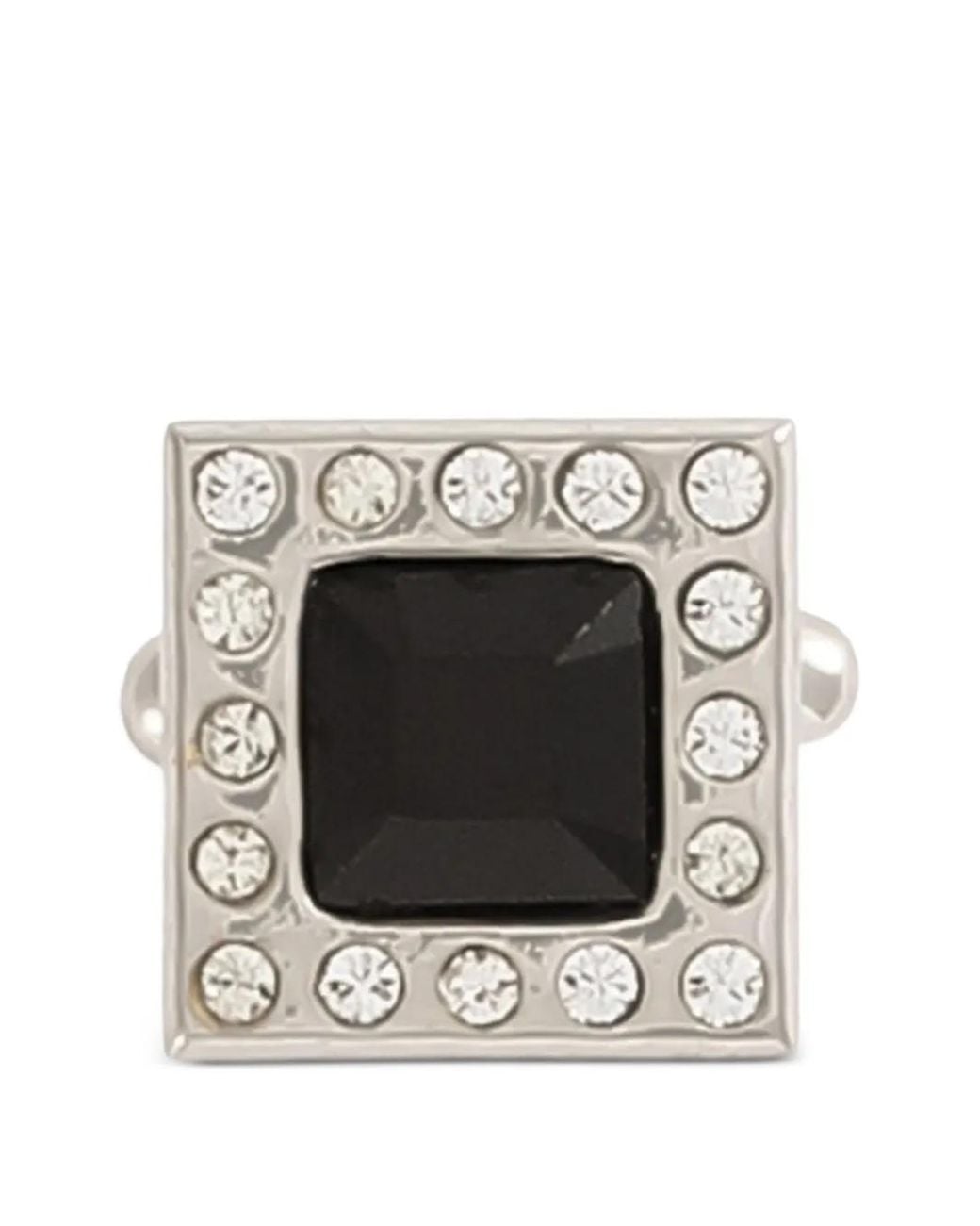 Dolce & Gabbana White Rhinestone Cufflinks for men