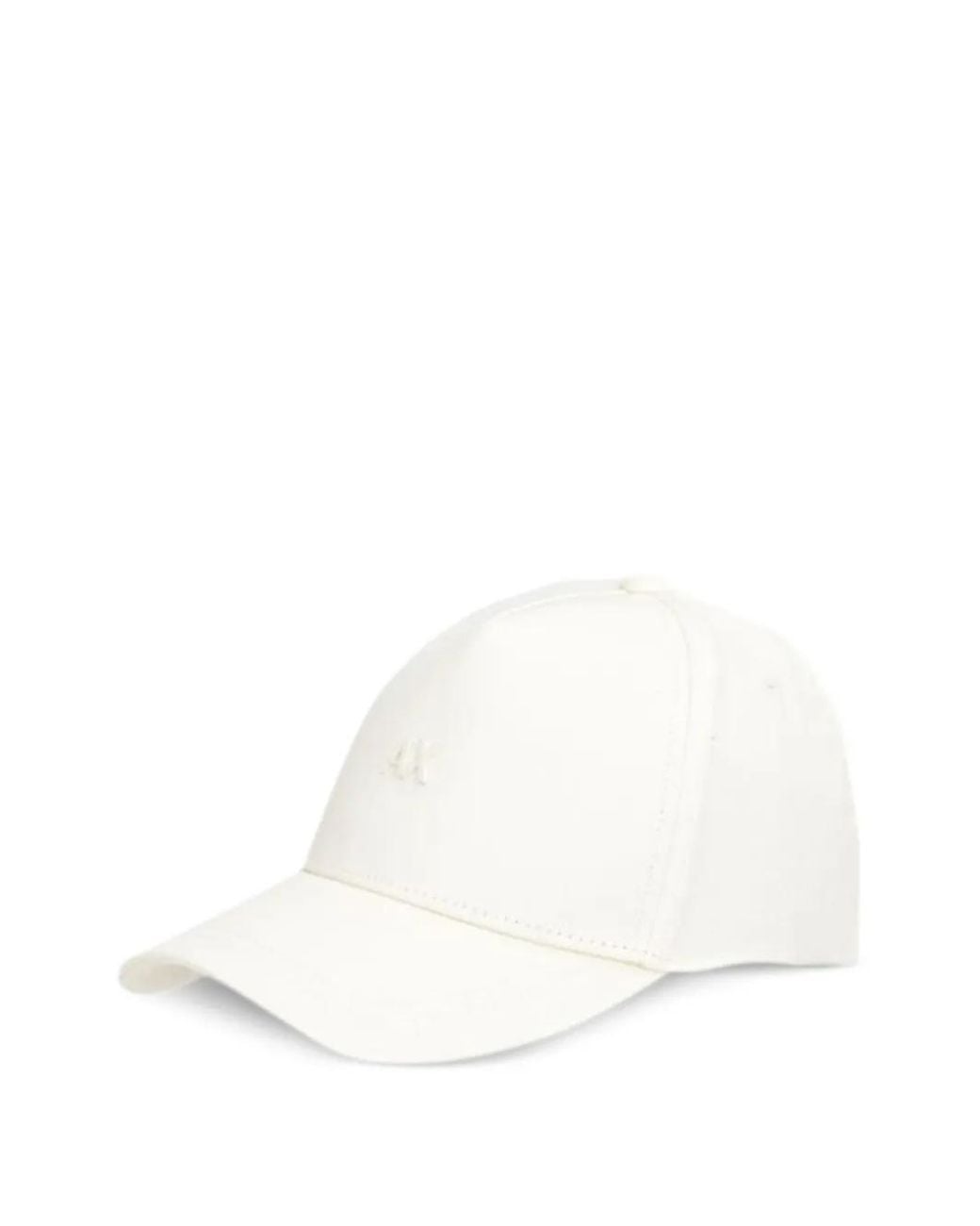 ARMANI EXCHANGE White Logo Baseball Cap