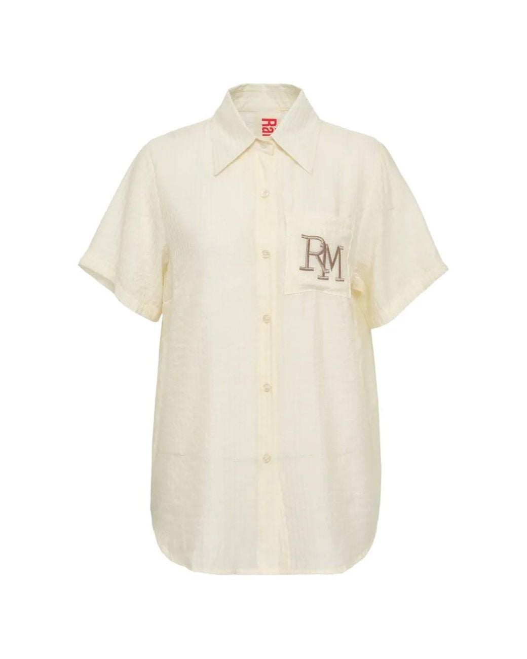 Rally Movement White Ivy Logo-Embroidered Shirt