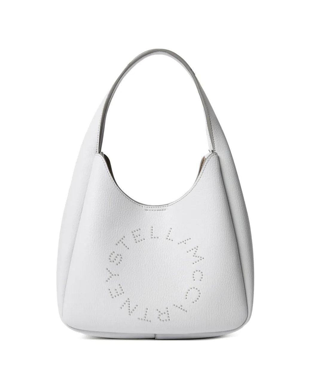 Stella McCartney White Petit Sac À Main À Logo