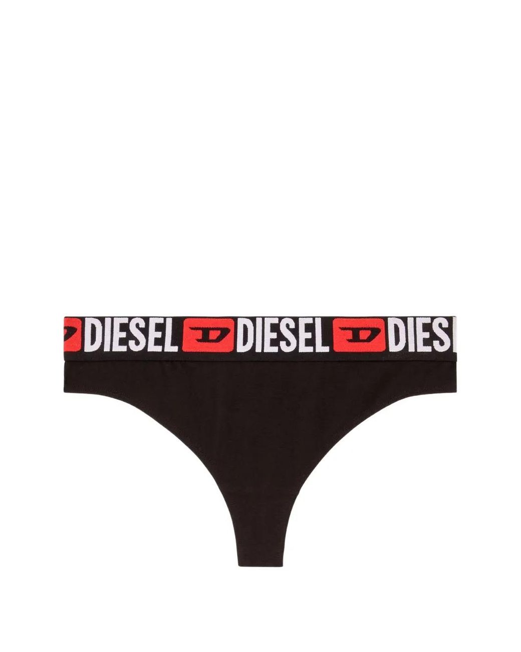 Tanga Con Logo En La Cinturilla DIESEL de color Black