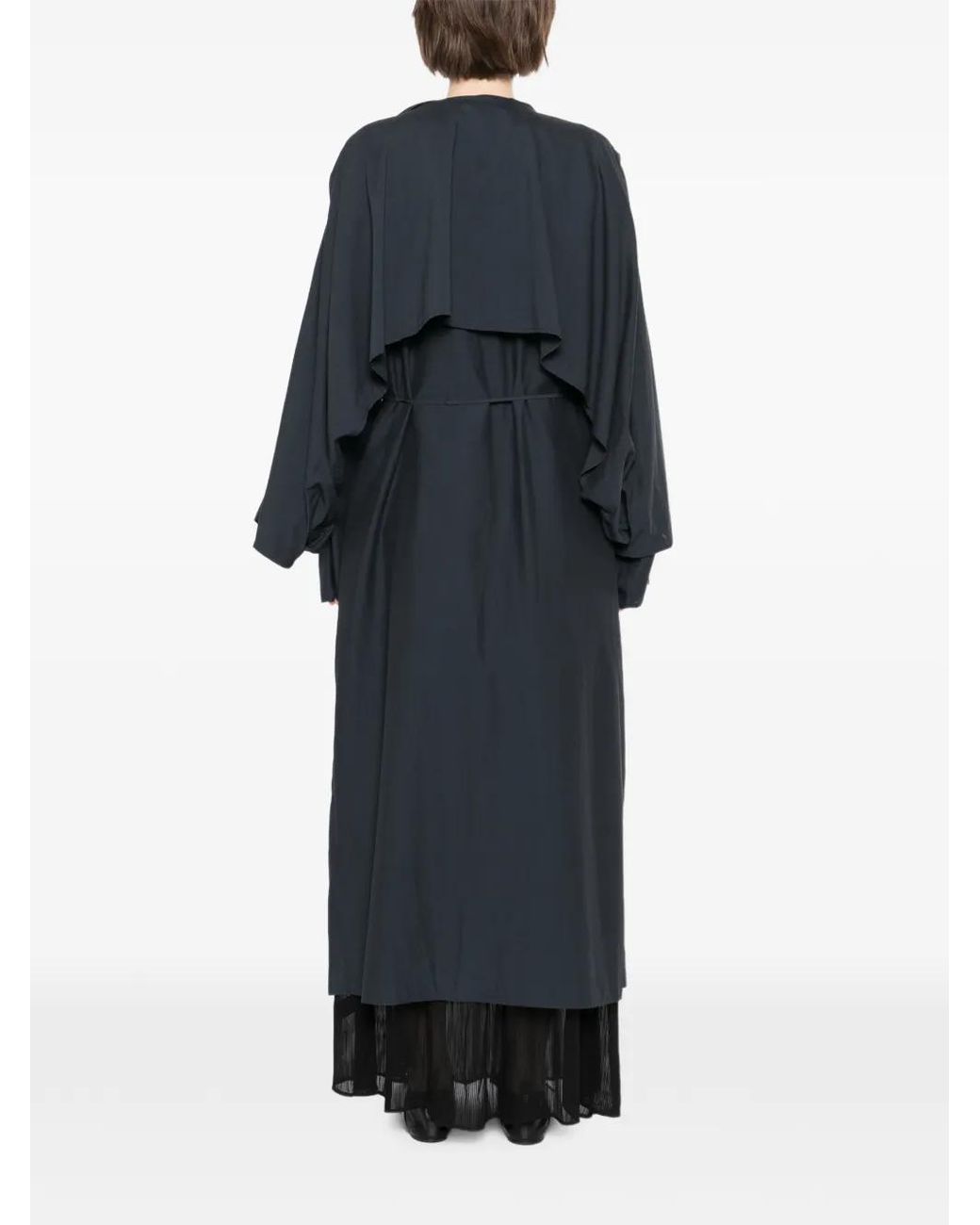 Ruohan Blue Ulva Trench Coat
