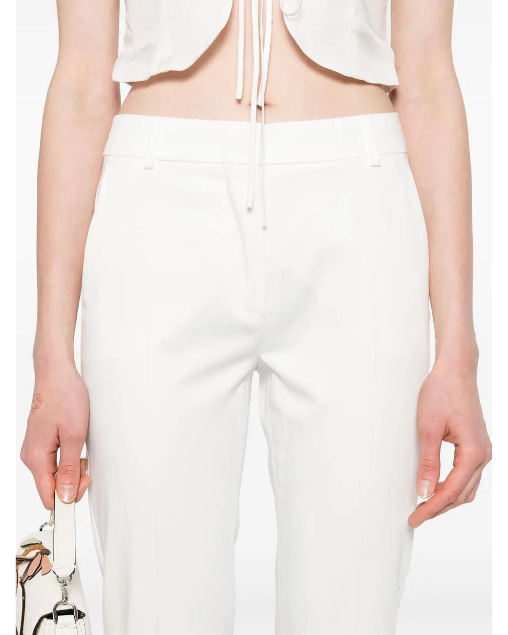 Max Mara White Cecco Trousers
