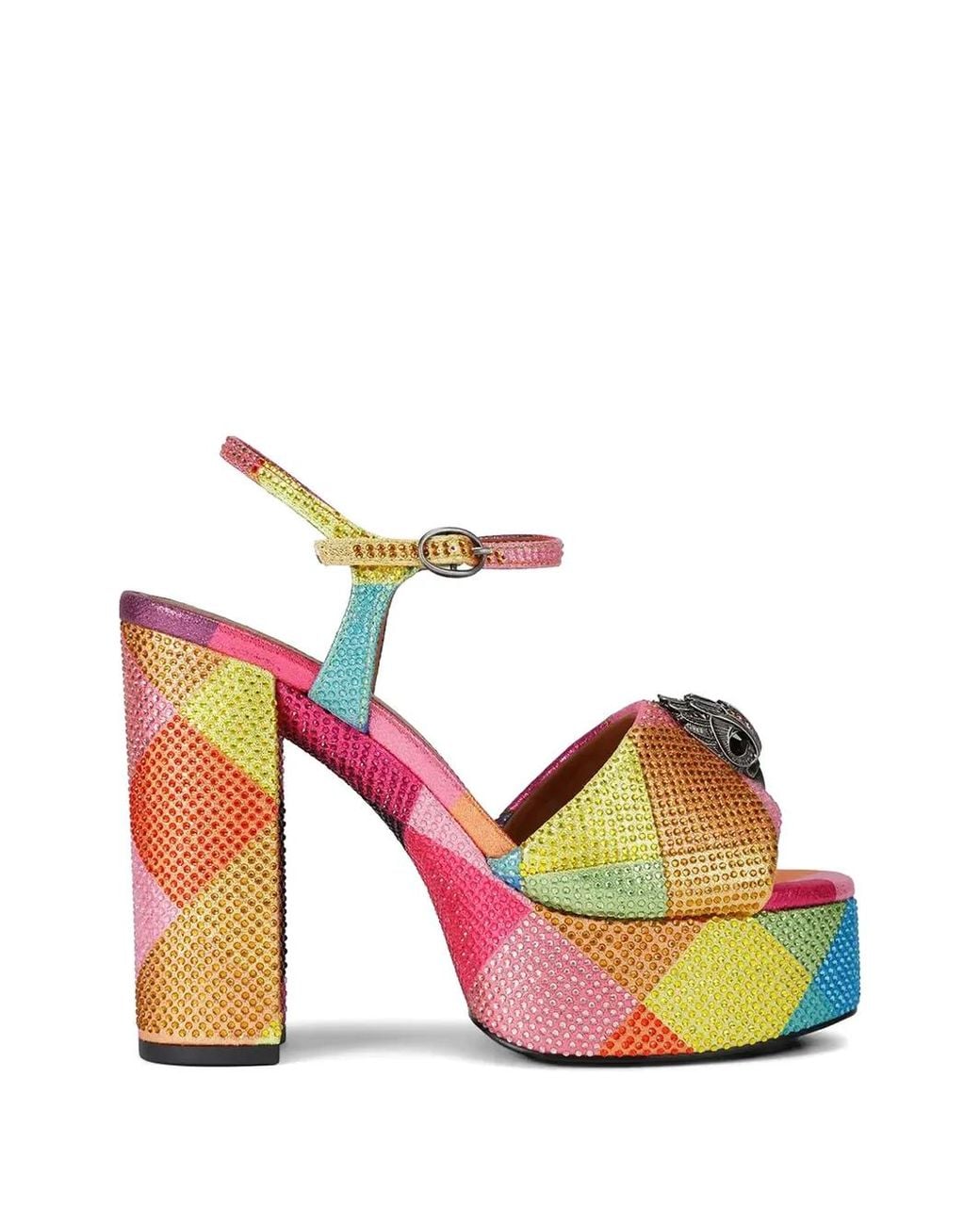 Kurt Geiger Pink Kensington Platform Heels