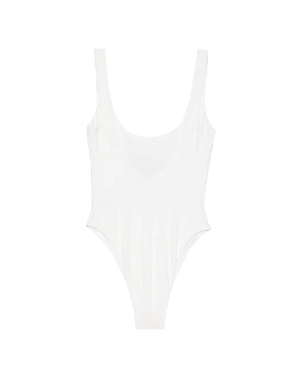 Oseree White Maillot De Bain À Ornements En Cristal