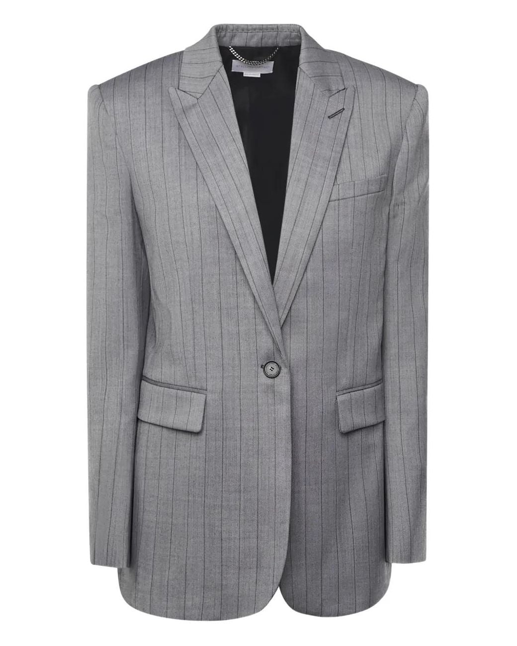 Stella McCartney Gestreepte Blazer in het Gray