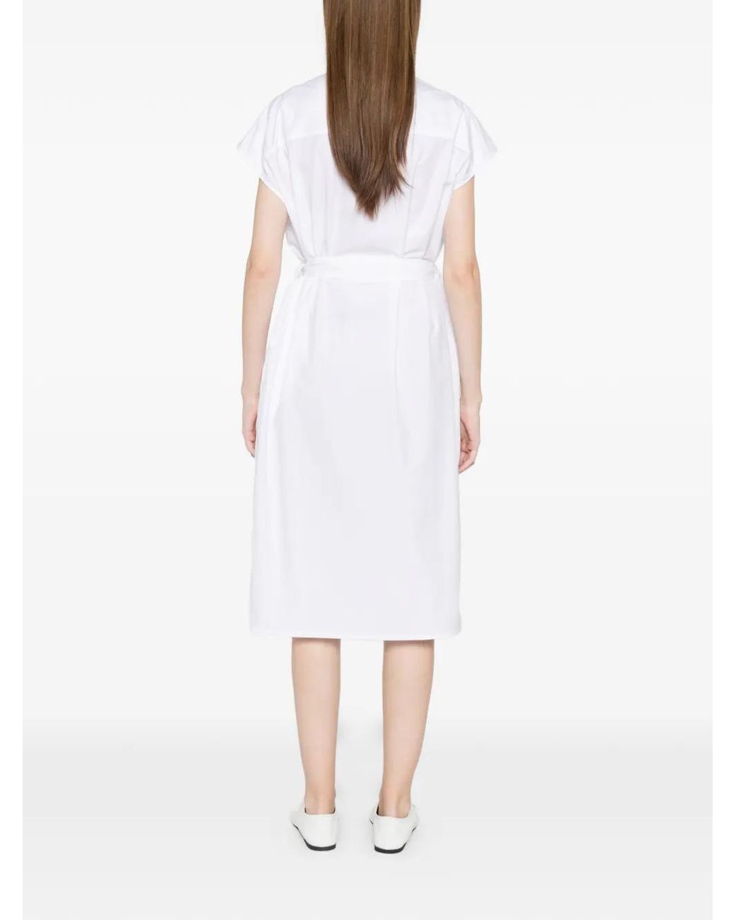 Fabiana Filippi White Zip Pocket Dress