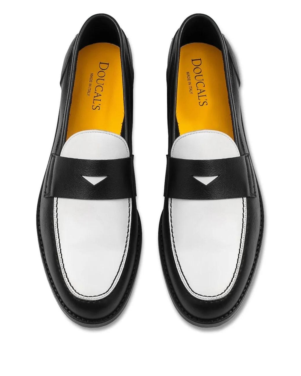 Doucal's Black Leather Loafers