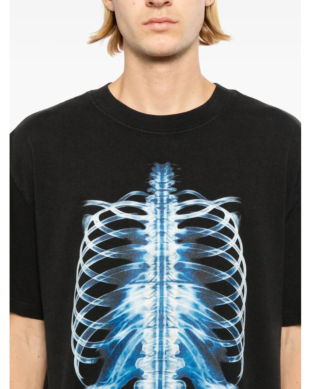 Melt Black Crew-Neck Short-Sleeve T-Shirt for men