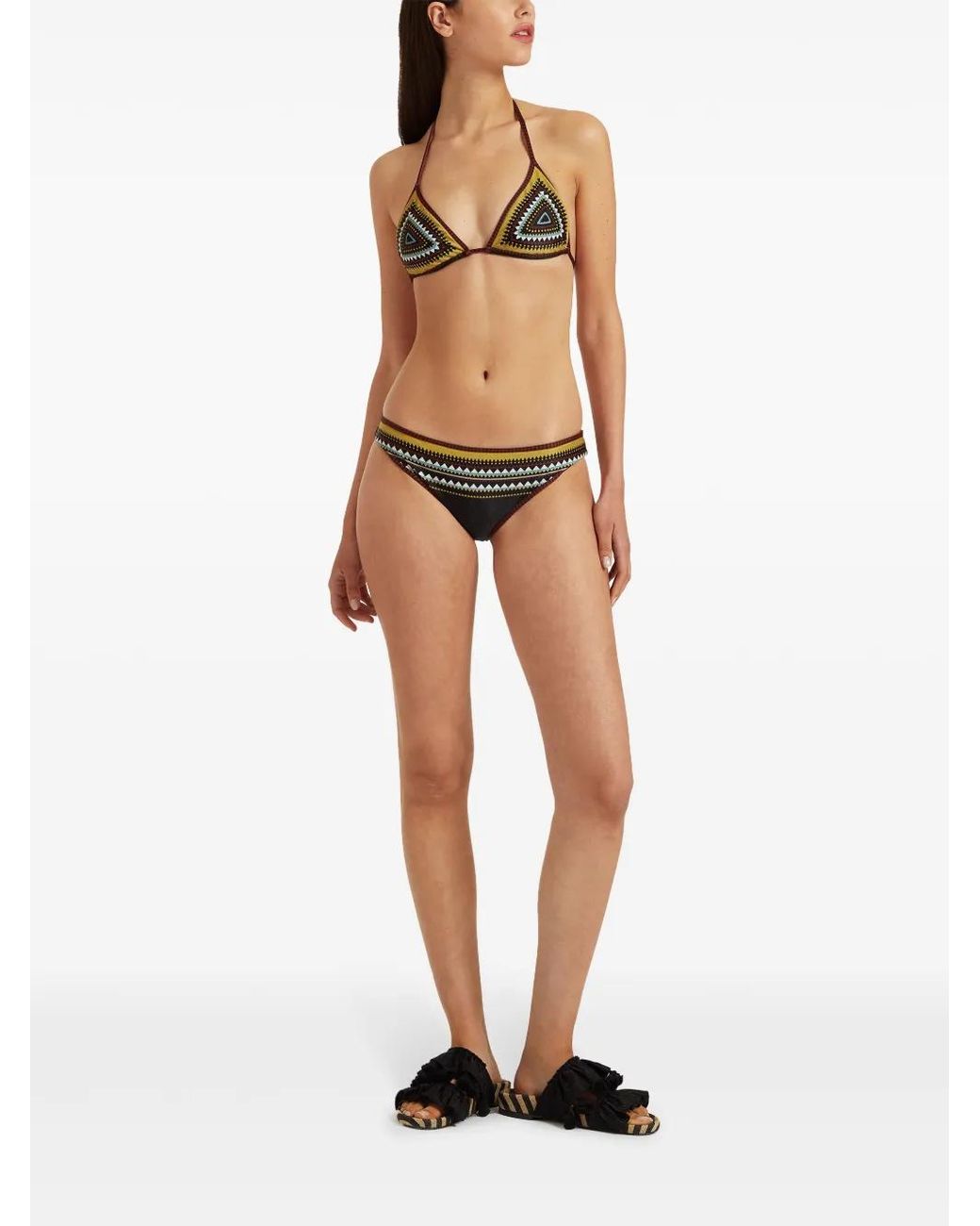 LaDoubleJ Black Triangle Bikini Top