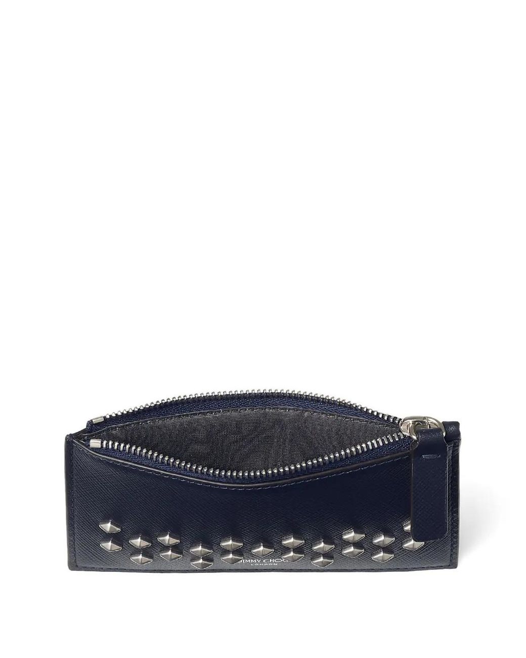 メンズ Jimmy Choo Eris ファスナー財布 Blue