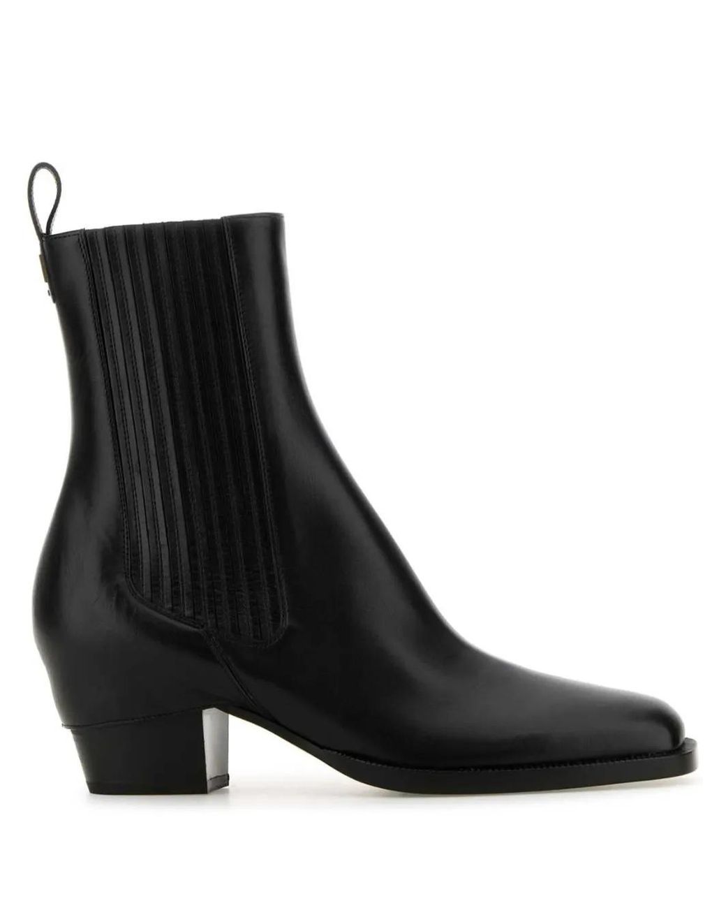 Fendi Black Leather Bootie
