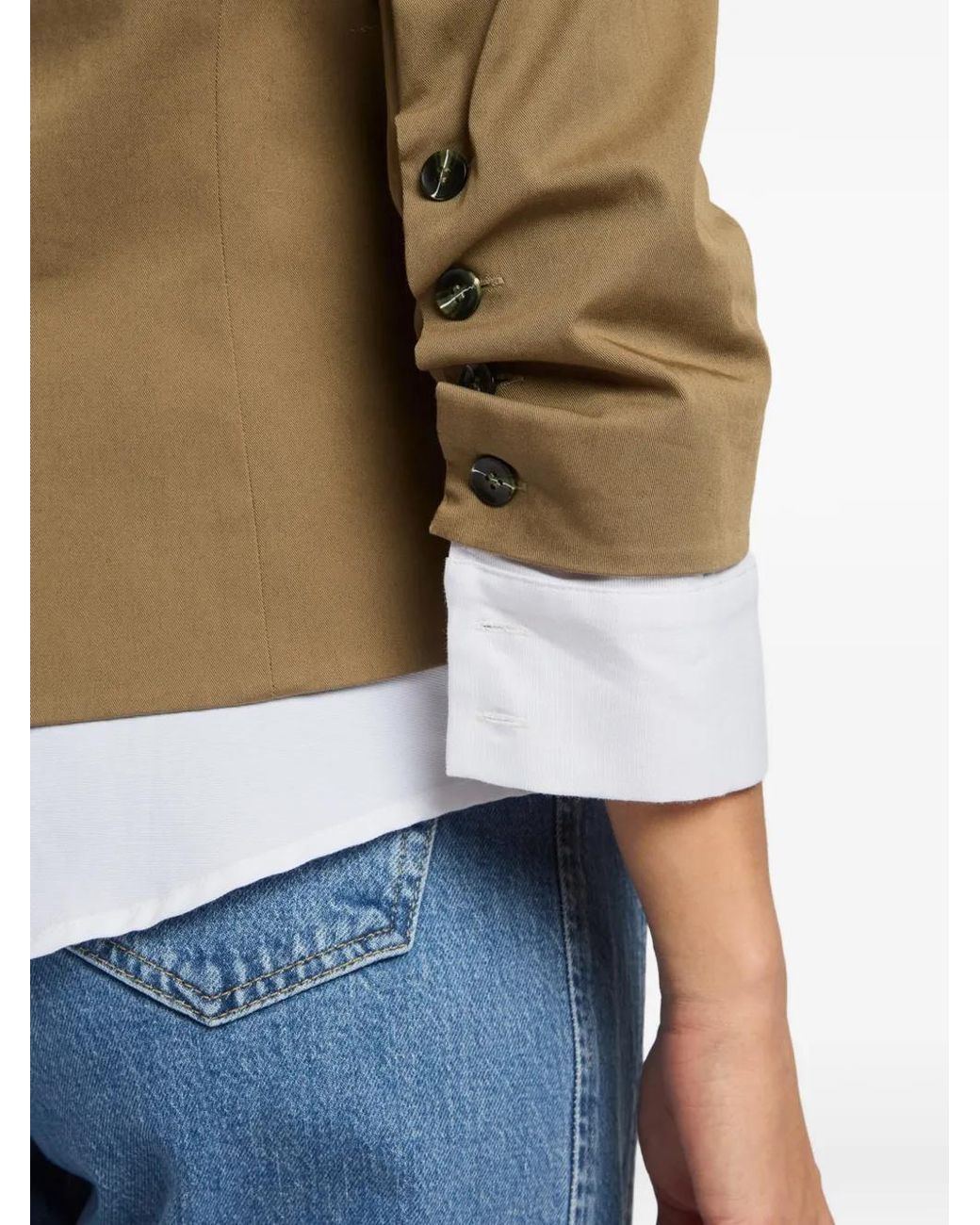 Cinq À Sept Natural Peri Button Jacket