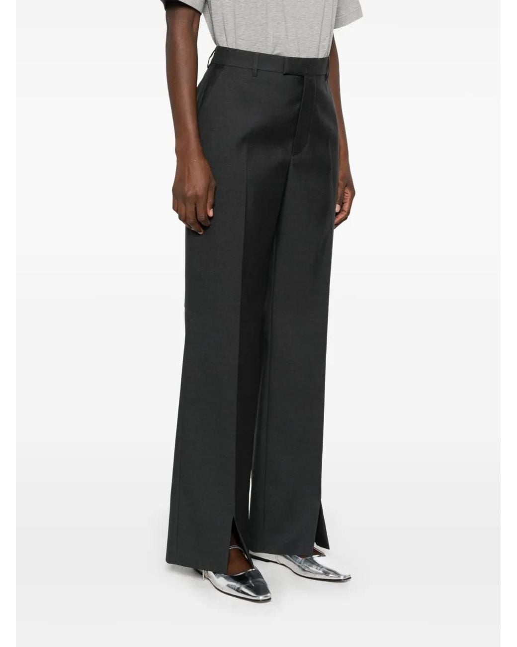 Gucci Gray Wool Trousers