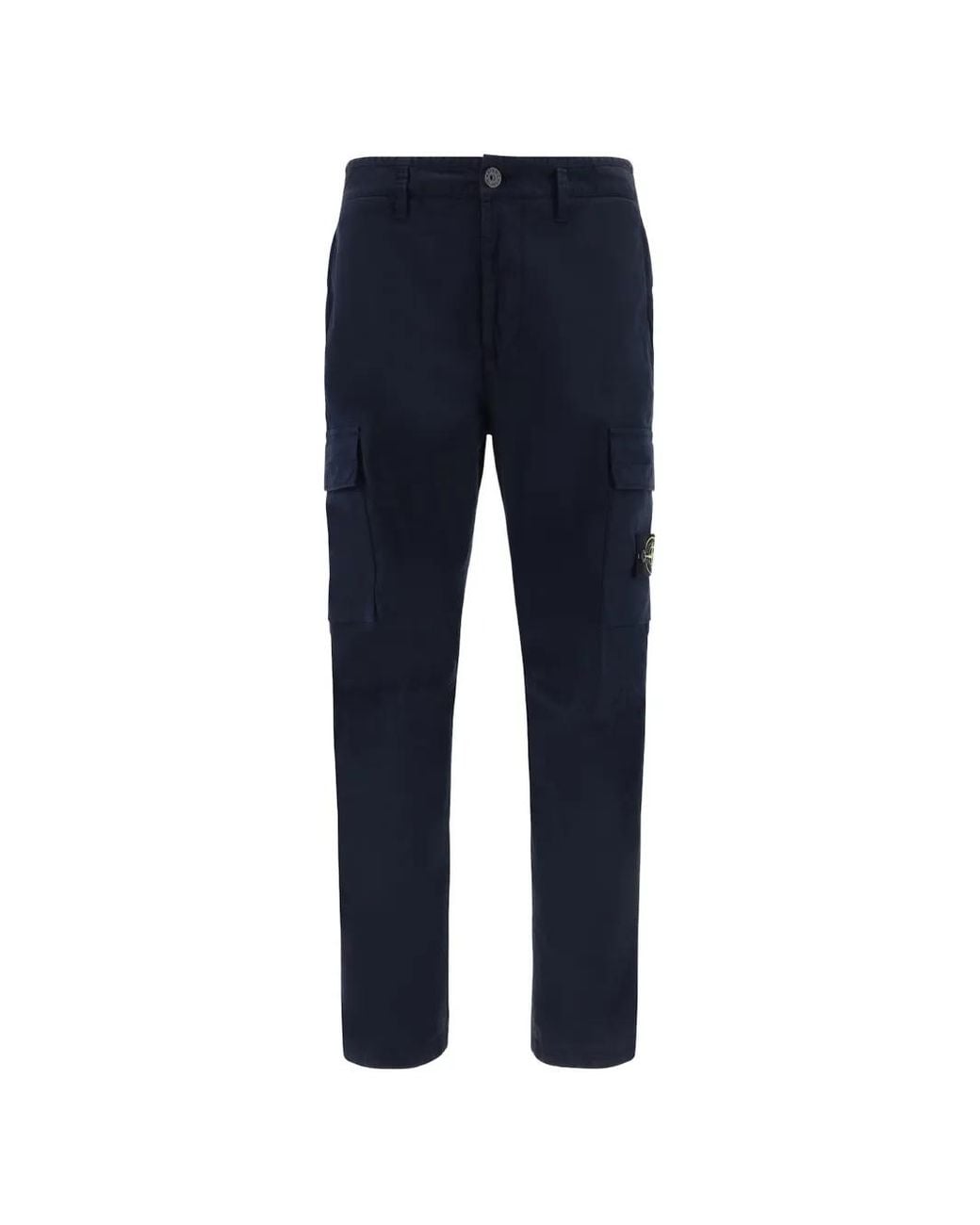 Stone Island Blue Tapered Cargo Pants for men