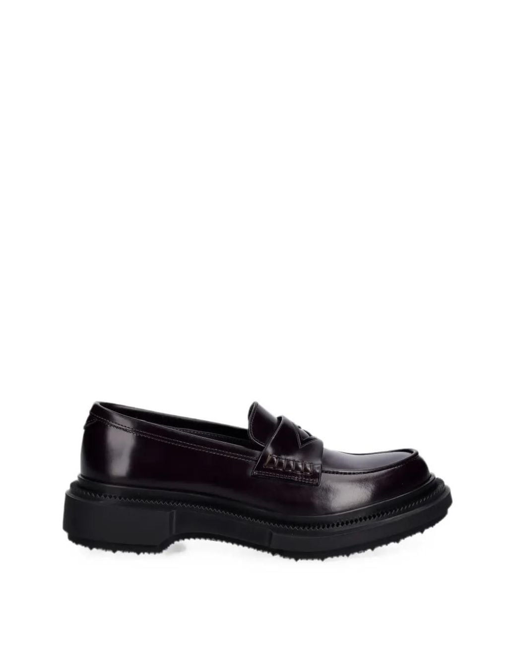 Adieu Black Mocassins En Cuir