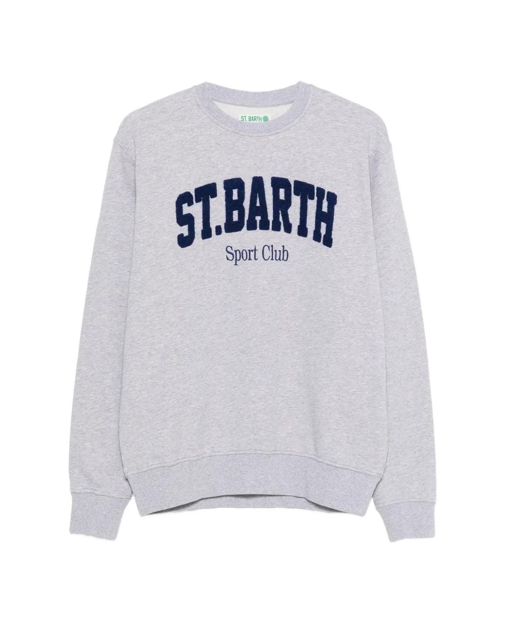 Mc2 Saint Barth Gray Ponza Appliqué Sweatshirt for men