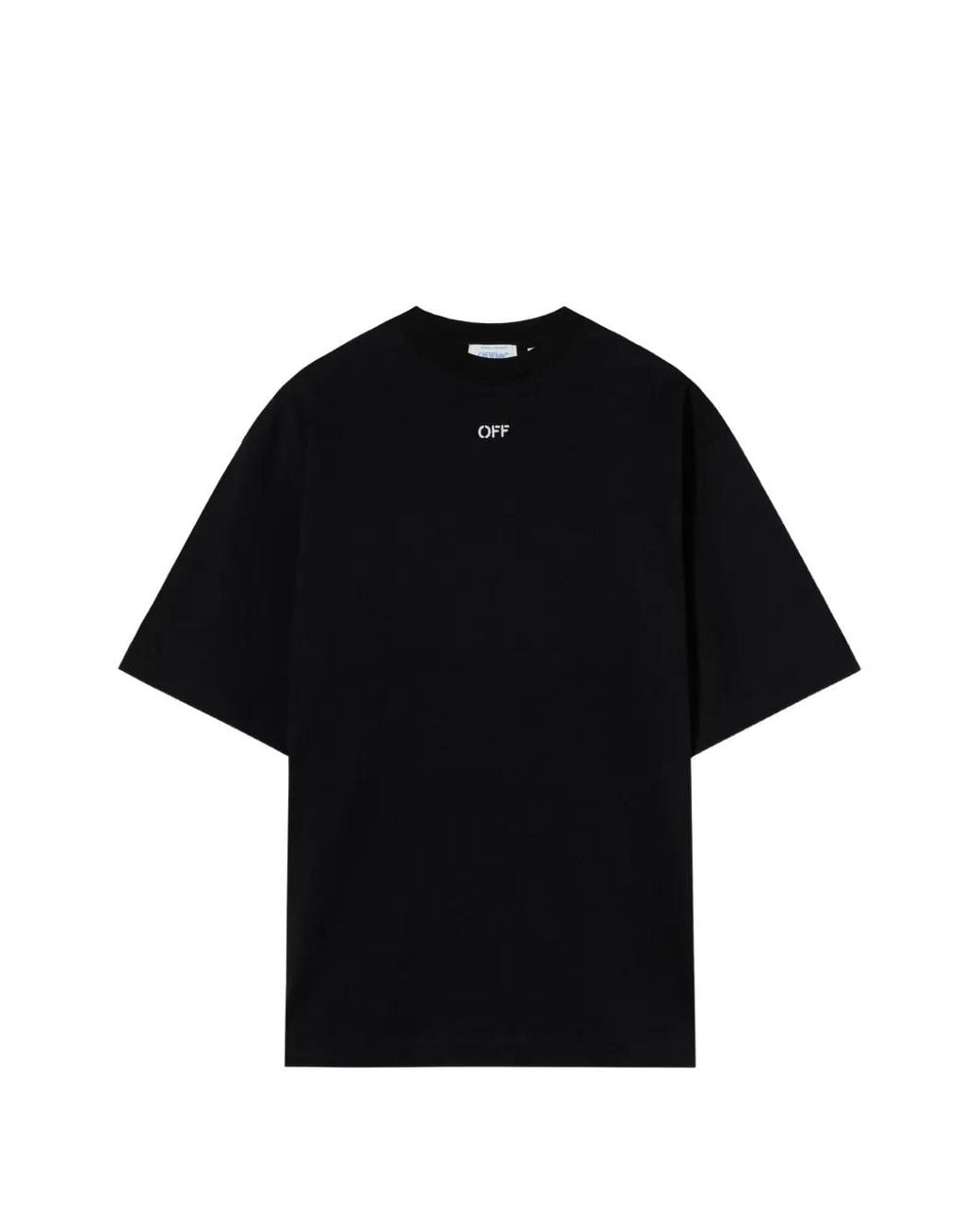 Off-White c/o Virgil Abloh Black T-Shirt Scribble Narciso À Manches Courtes for men
